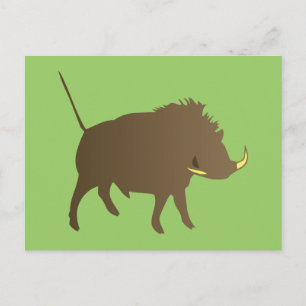 Wildschwein wilde zwijnen briefkaart