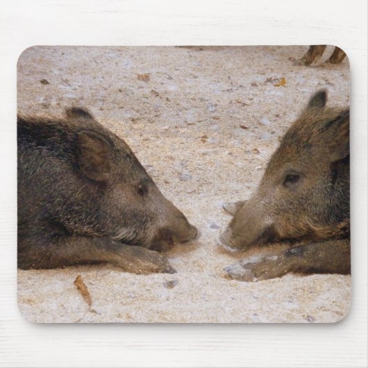 Wildschweine - Wild Hog Muismat (Voorkant)