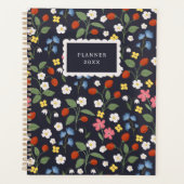 Wildstrawberry patterned custom planner (Voorkant)