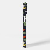 Wildstrawberry patterned Monogrammed Navy Case-Mate iPhone Case (Achterkant / Rechts)