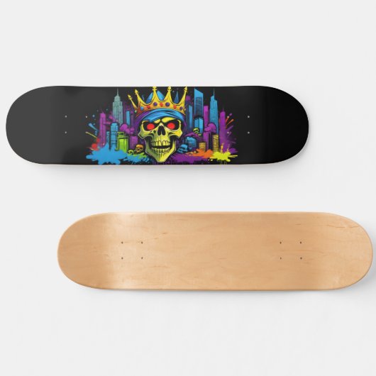 Wildstyle graffiti 16 persoonlijk skateboard (Horizontaal)