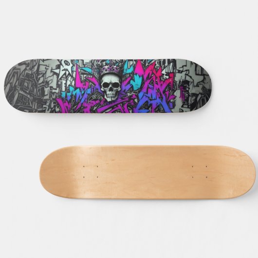 Wildstyle graffiti 3 persoonlijk skateboard (Horizontaal)
