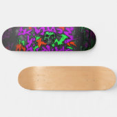 Wildstyle graffiti 4 persoonlijk skateboard (Horizontaal)