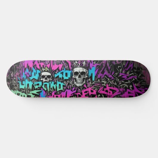 Wildstyle graffiti 6 persoonlijk skateboard (Horizontaal)
