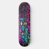 Wildstyle graffiti 6 persoonlijk skateboard (Voorkant)