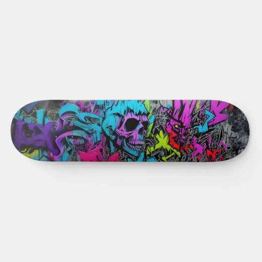 Wildstyle graffiti 7 persoonlijk skateboard (Horizontaal)