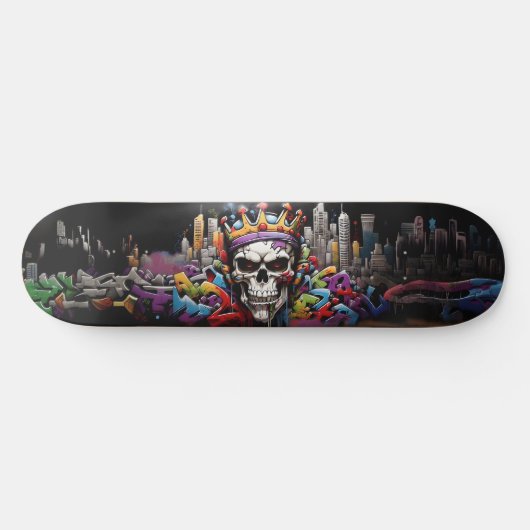 Wildstyle graffiti 8 persoonlijk skateboard (Horizontaal)