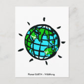 Wildthing - Planet EARTH - Conservatie - Ecologie Briefkaart (Voorkant)