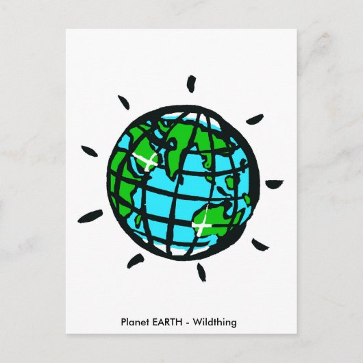 Wildthing - Planet EARTH - Conservatie - Ecologie Briefkaart (Voorkant)