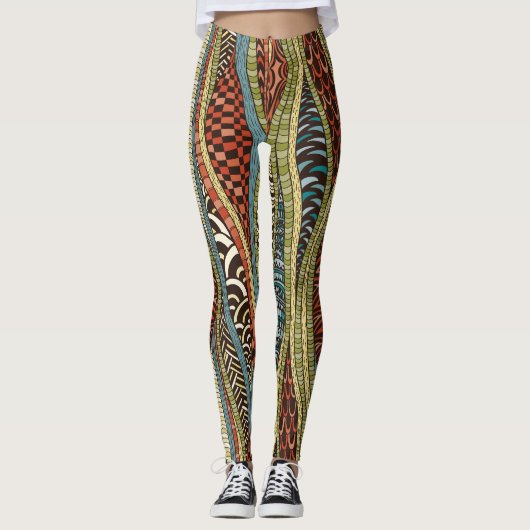 Wildverfijnde Zazzle Pop Leggings (Voorkant)