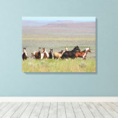 WildWest Mustangs Ingewikkeld Canvas (Insitu (Houten vloer))