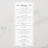 Wildwest paardrijden cowboy trouwmenu menu (Voorkant)
