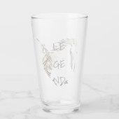 WildWind Drink Glas met Veer & Archer (Achterkant)