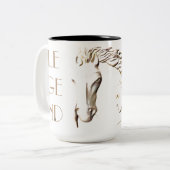 WildWind-keramische Mok door Mustang Meg (Voorkant links)