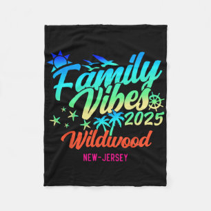 Wildwood Beach New Jersey Familie Sfeer 2025 Vakan Fleece Deken