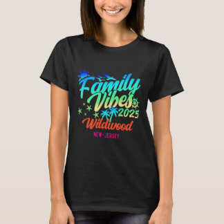 Wildwood Beach New Jersey Familie Sfeer 2025 Vakan T-shirt
