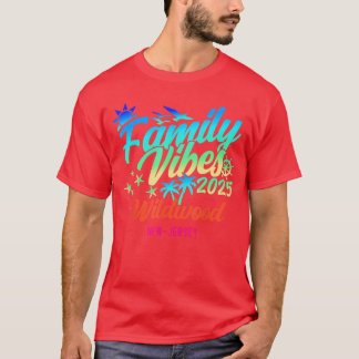 Wildwood Beach New Jersey Familie Sfeer 2025 Vakan T-shirt
