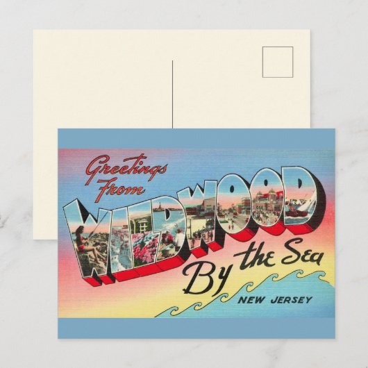 Wildwood bij het Zee Briefkaart (Voorkant / Achterkant)