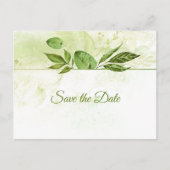 Wildwood Botanicals Rustieke Begroeiing Bewaar de  Aankondigingskaart (Voorkant)