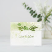 Wildwood Botanicals Rustieke Begroeiing Bewaar de  Aankondigingskaart (Staand voorkant)