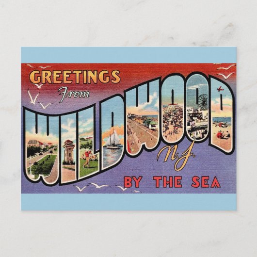 Wildwood By the Sea Ansichtkaart Briefkaart (Voorkant)