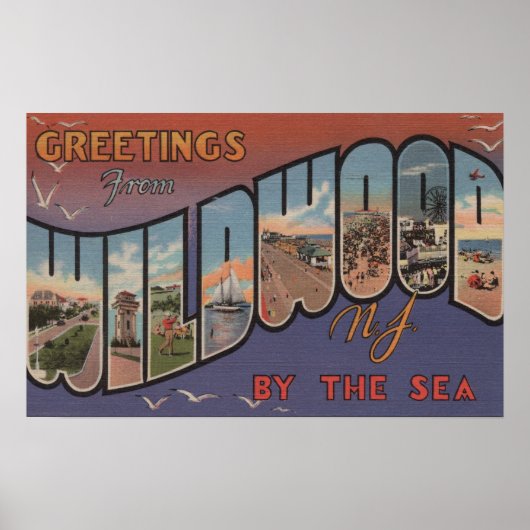 Wildwood-by-the-Zee, New Jersey Poster (Voorkant)