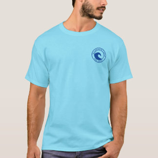 Wildwood Crest Blue Ocean Wave Circle Design T-shirt