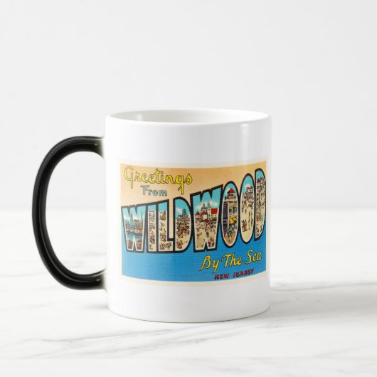 Wildwood door het Zee New Jersey NJ Briefkaart Magische Mok (Links)