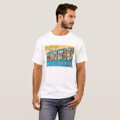 Wildwood door het Zee New Jersey NJ Briefkaart T-shirt (Voorkant volledig)