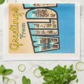 Wildwood door het Zee New Jersey NJ  Briefkaart Theedoek (Gevouwen)