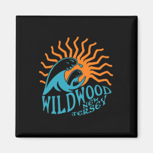 Wildwood New Jersey Beach voor en achter Magneet