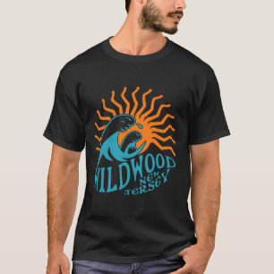 Wildwood New Jersey Beach voor en achter T-shirt