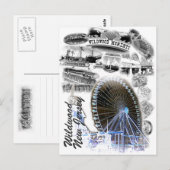 Wildwood, New Jersey Boardwalk Briefkaart (Voorkant / Achterkant)