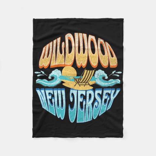 Wildwood New Jersey Fleece Deken (Voorkant)