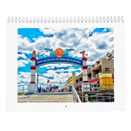 Wildwood New Jersey Photo Calendar Kalender (Achterkant)