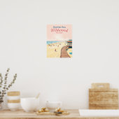 Wildwood, New Jersey – Retro strandscènes Poster (Keuken)