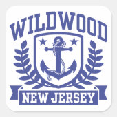 Wildwood New Jersey Vierkante Sticker (Voorkant)