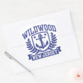 Wildwood New Jersey Vierkante Sticker (Envelop)