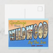Wildwood NJ Antieke Ansichtkaart Briefkaart (Voorkant / Achterkant)