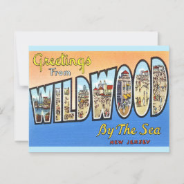 Wildwood NJ Antieke Ansichtkaart Briefkaart