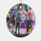 Wildwood NJ Boardwalk Arcade Keramisch Ornament (Links)