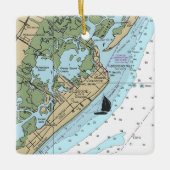 Wildwood NJ Chart Keramisch Ornament (Voorkant)