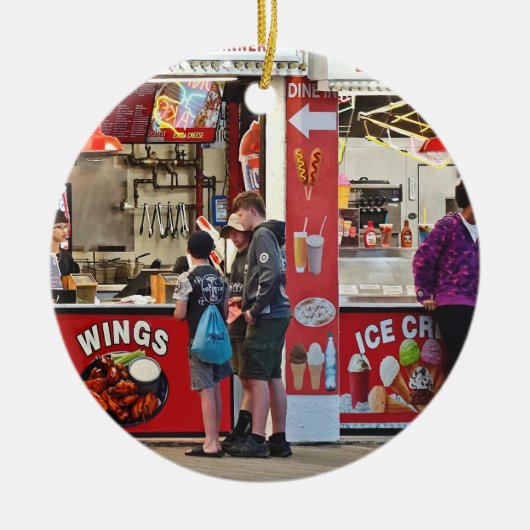 Wildwood NJ – Eetkraam Keramisch Ornament (Voorkant)