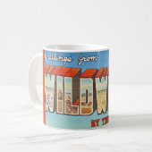 Wildwood NJ Old Postcard Mug Koffiemok (Voorkant links)