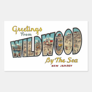 Wildwood NJ Rechthoekige Sticker
