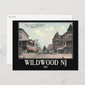Wildwood NJ, Street Uitzicht, 1914,  Briefkaart (Voorkant / Achterkant)
