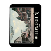 Wildwood NJ, Street Uitzicht, 1914,  Style Magneet (Verticaal)