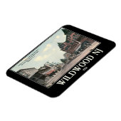 Wildwood NJ, Street Uitzicht, 1914,  Style Magneet (Linkerzijde)