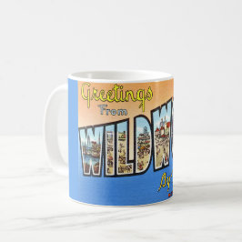 Wildwood NJ Vintage Postcard Mug Koffiemok
