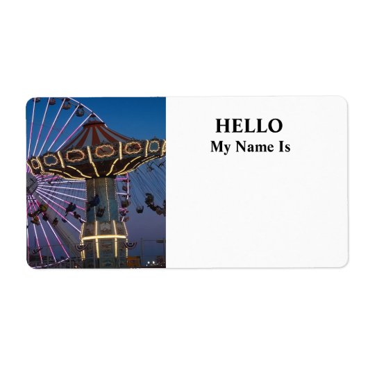 Wildwood NJ – Wave Swing Ride Etiket (Voorkant)